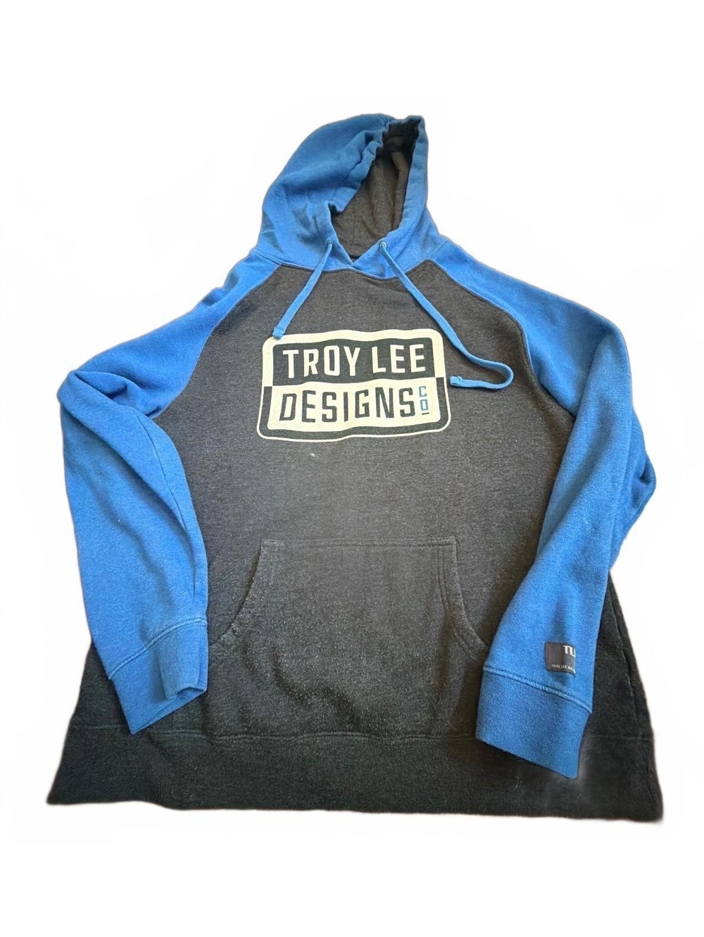Troy Lee Designs Men's Medium Pullover Hoodie Blue and Gray